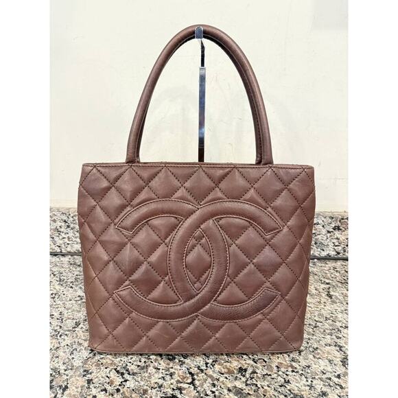 CHANEL Handbags - Chanel Medallion Tote Brown Leather SPB-TS 348466